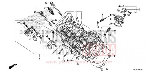 CULASSE (AVANT) VFR1200XF de 2015